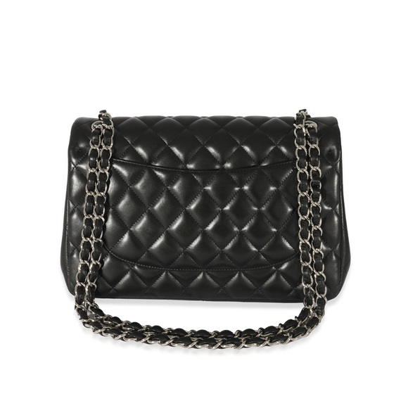 Chanel Black Quilted Lambskin Jumbo Classic Double Flap - Picture 3 of 7